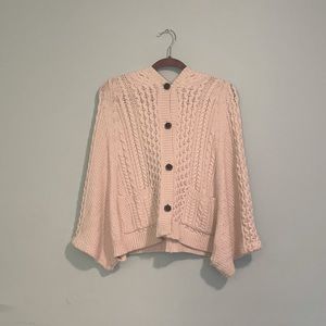 Anthropologie batwing knit sweater poncho